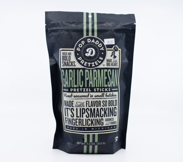 Product image for Pop Daddy Garlic Parmesan Pretzels