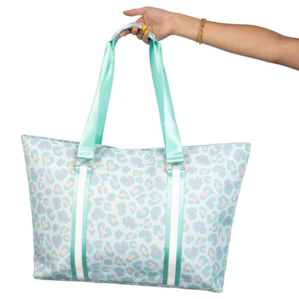 Product image for Mint Leopard Tote