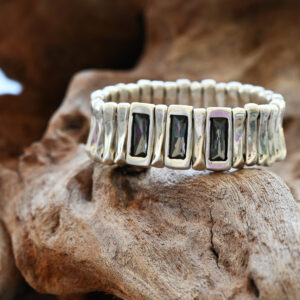 Product image for Smoky Quartz Trio Cuff Bracelet