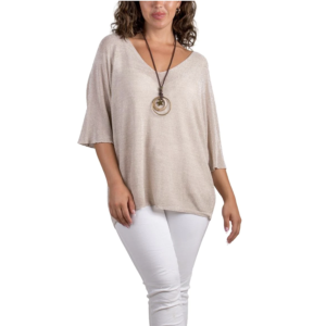 Product image for Shimmer Top – Beige