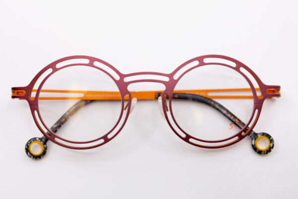 Product image for Matttew Pink & Orange Eyeglass Frames