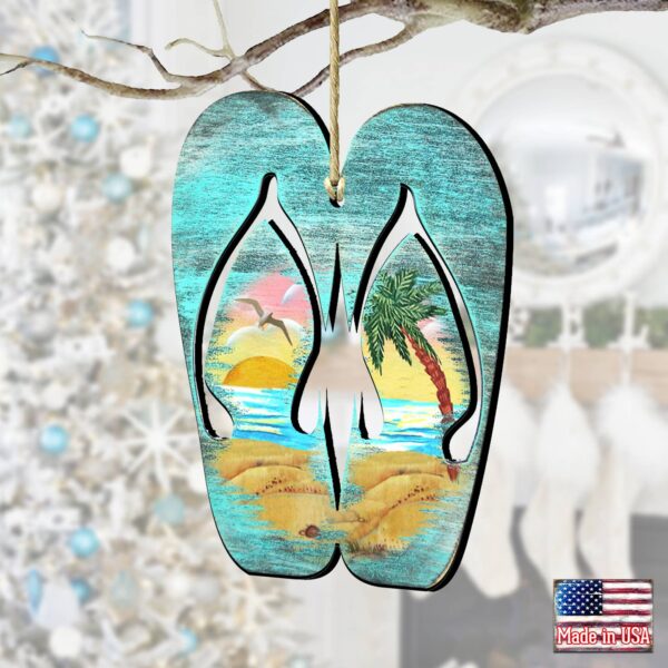 Product image for Wood Ornament Sea Life