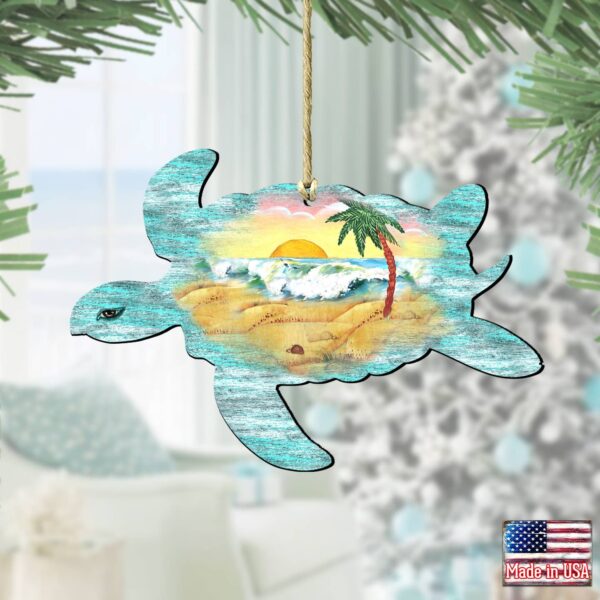 Product image for Wood Ornament Sea Life