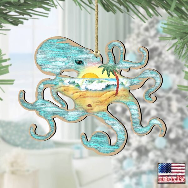 Product image for Wood Ornament Sea Life