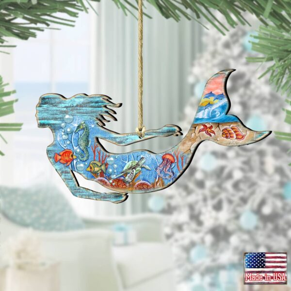 Product image for Wood Ornament Sea Life