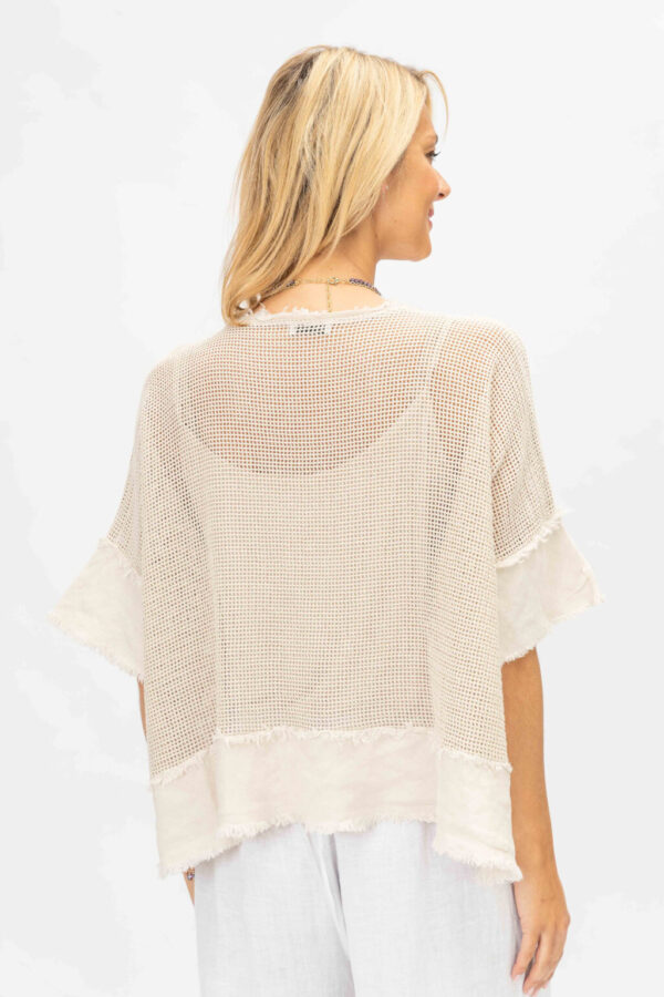 Product image for Cotton Square Mesh Top w/Tank