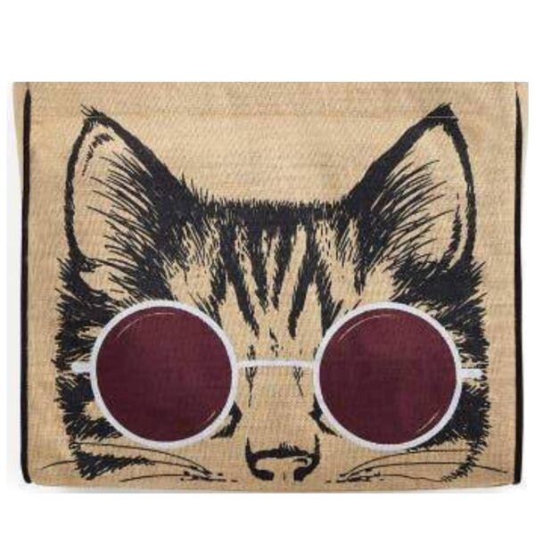 Product image for Meow Eco-Friendly Burlap Tote