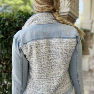 Product image for Designer Stacy Bradley: Denim Jacket – Blue Tweed