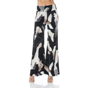 Product image for Navy & White Flower Palazzo Pants