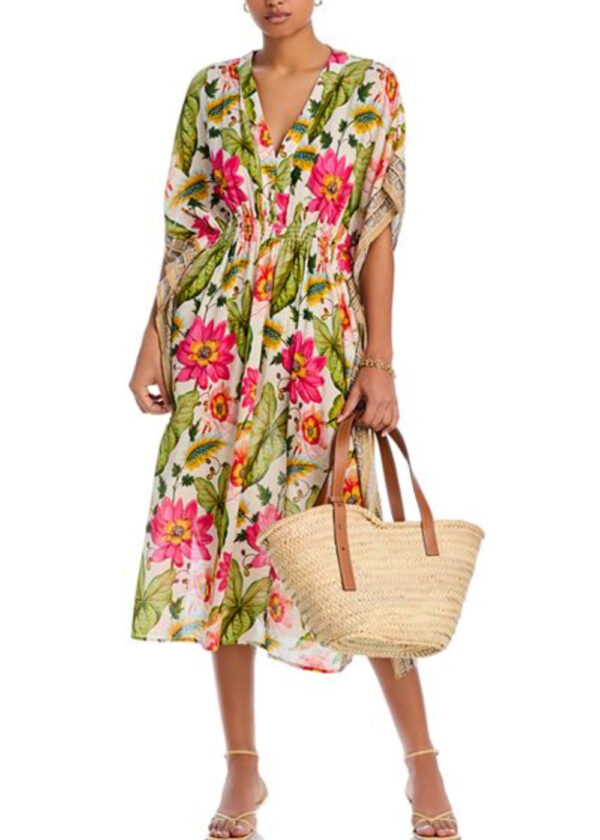 Product image for Tropical Floral Maxi Caftan